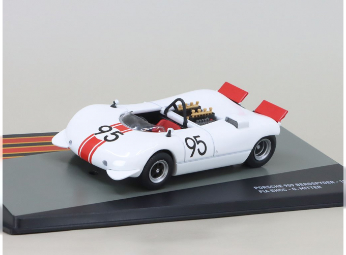 PORSCHE 909 Bergspyder #23 Fia Ehcc G. Mitter (1968), white