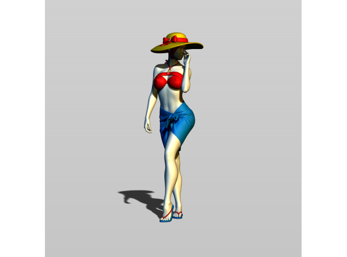 Фигура Пляжная, окрашенная