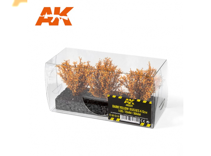 DARK YELLOW BUSHES 4-6cm -1:35 / 75 mm / 90 mm