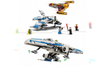 STAR WARS Lego - New Republic E-wing Vs Shin Hati's Startfighter Star Wars - Astronavi - 1056 Pezzi - 1056 Pieces, Various