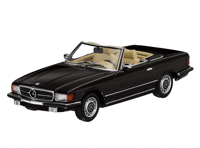 MERCEDES-BENZ 350SL R107 (W107) roadster, brown