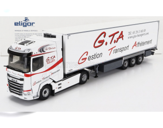 DAF Xg Truck Semi-frigo G.t.a. Transports (2022) - Trailer Chereau, White Red