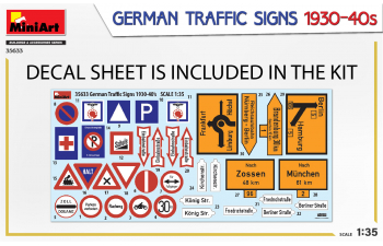 Сборная модель Дорожные знаки. Германия 1930-40-х гг.