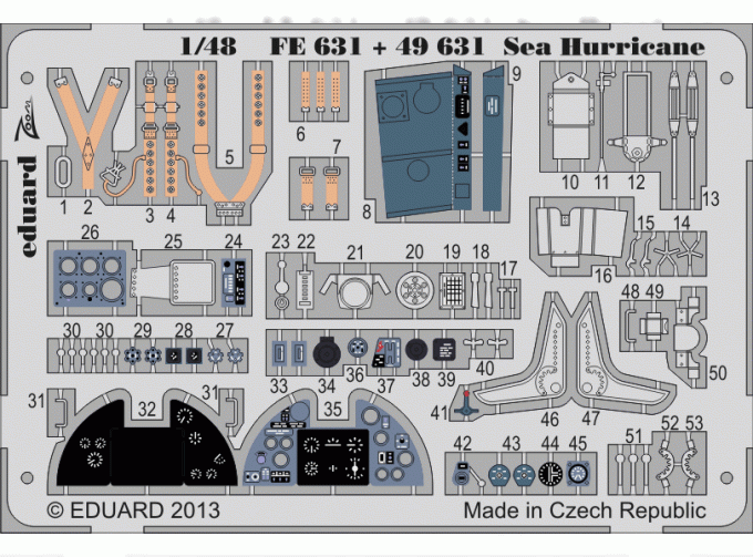 Цветное фототравление для Sea Hurricane S.A.