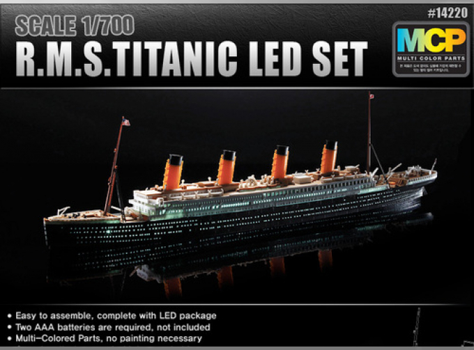 Сборная модель корабль R.M.S. TITANIC (led set)