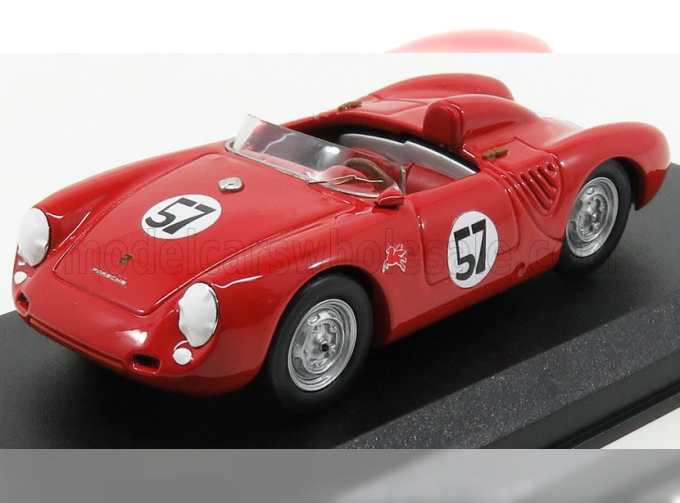 PORSCHE 550 Rs Spider N57 Winner Paramaunt Ranch (1957) J.Mcafee, Red