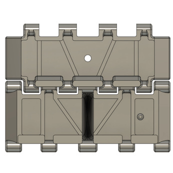 Сборные траки шевронные ранние Тип-34, Тип 1