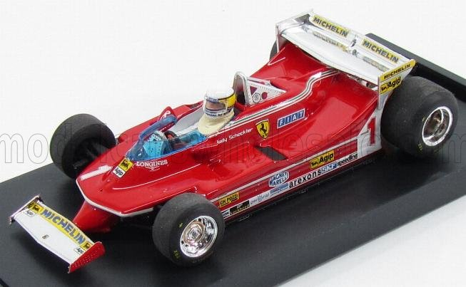 FERRARI F1 312t5 №1 Monaco Gp (1980) J.scheckter + Pilot, Red