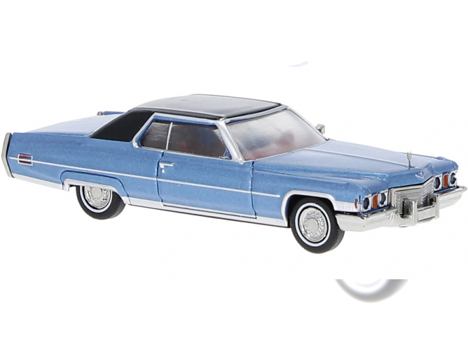 CADILLAC Coupe deVille (1972), light blue/black