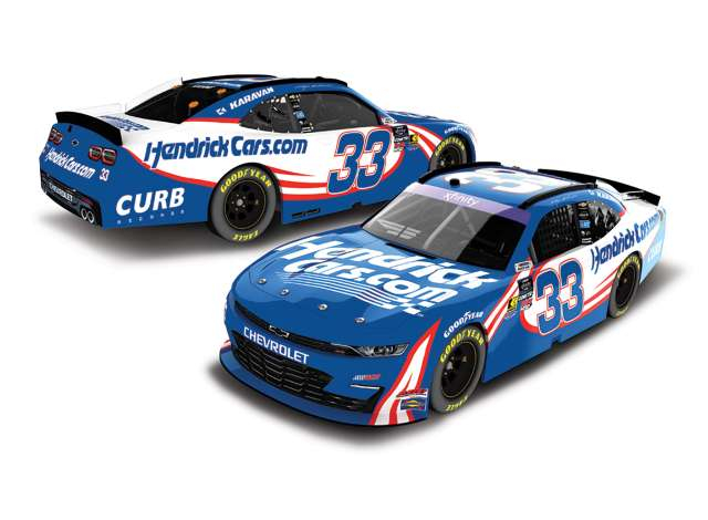 Chevrolet #33 Kasey Kahne *HendrickCars.com*, white/blue/red 2025