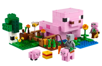 Сборная модель Lego Minecraft - The Baby Pig House - 238 штук