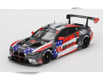 BMW 4-series M4 Gt3 Team Paul Miller Racing №1 Imsa Watkins Glen (2024) Bryan Sellers - Madison Snow - Neil Verhagen, Black White Red