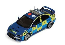 MITSUBISHI LANCER EVO X UK Police (полиция Великобритании) 2008, blue