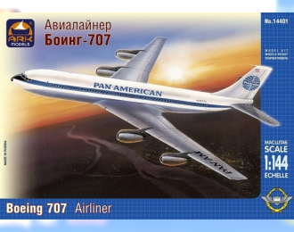 Сборная модель Пассажирский самолет Boeing 707 Pan American