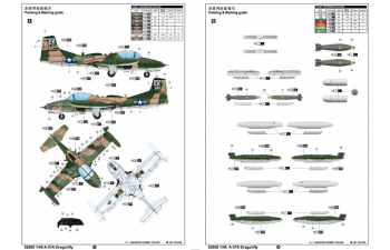 Сборная модель Самолет US A-37A Dragonfly Light Ground-Attack Aircraft