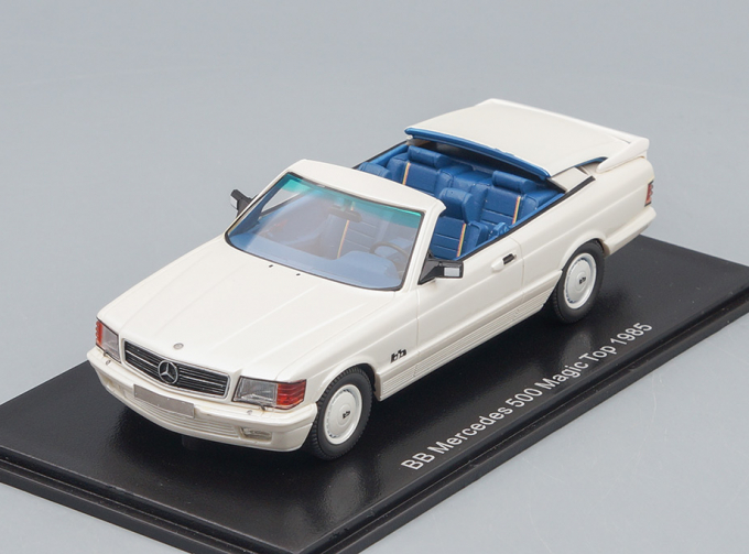 MERCEDES-BENZ 500SEC AMG BB Magic Top Convertible (1985), metallic white