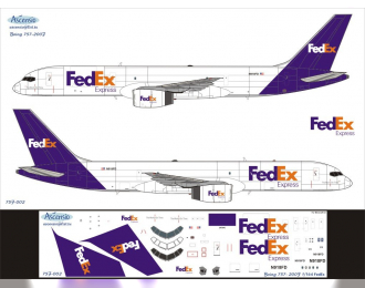 Декаль на самолет боенг 757-200F (FDex)