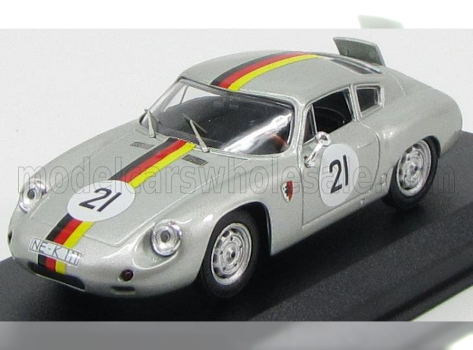 PORSCHE Abarth N 21 1000km Parigi 1962 Lingue - Koch, Silver