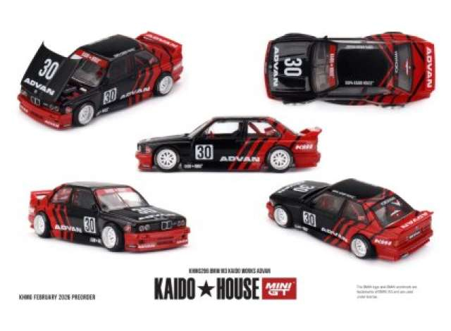 BMW M3 (E30) Kaido Works Advan, red/black 2025