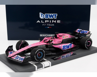 ALPINE F1 A523 Team Bwt Alpine №31 Season (2023) Esteban Ocon, Blue Pink