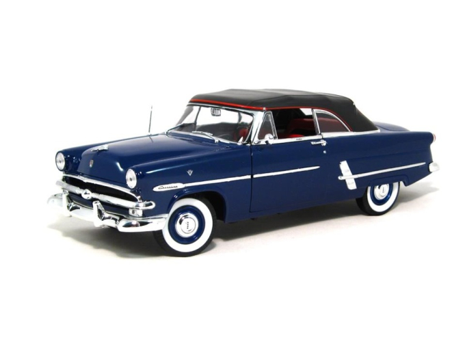 FORD Crestline Sunliner cabriolet soft-top closed (1953), blue