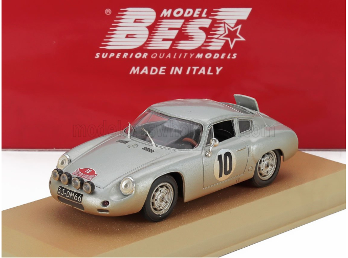 PORSCHE 1600 Gs Abarth Team Pablo Picasso (night Version) №10 Rally Dos Catalunas (dirty Version) (1965) Hospitalier - Pirie, Silver