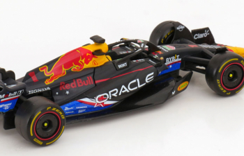 RED BULL F1 Rb19 Team Oracle Red Bull Racing №1 World Champion Winner Austin Usa Gp (2023) Max Verstappen, Matt Blue