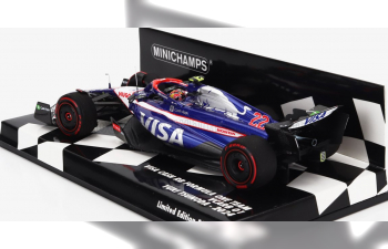 RACING BULLS F1 Vcarb-01 Team Visa Cash App №22 Season (2024) Yuki Tsunoda, Blue White