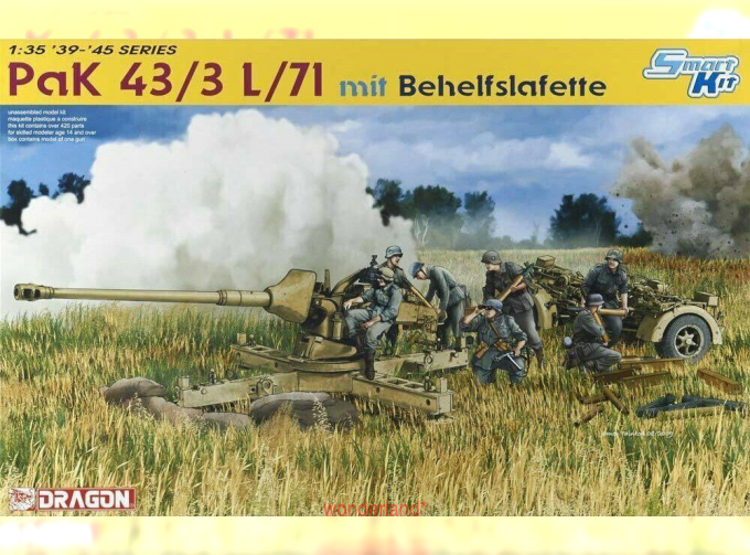 Сборная модель PaK 43/3 L/71 mit Behelfslafette