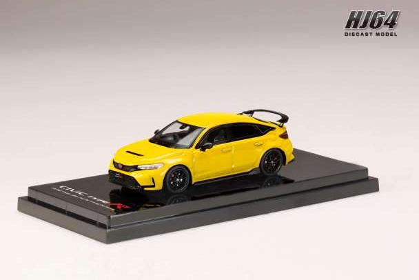 HONDA Civic Type R (FL5), Racing Black Package (2025), yellow-customized color version