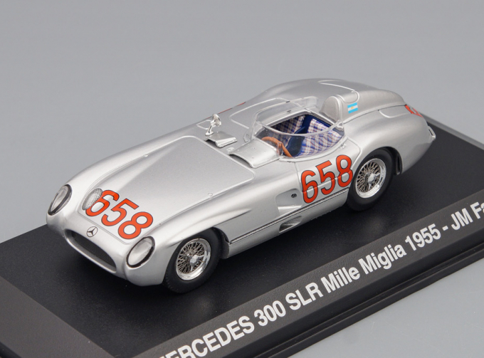 MERCEDES-BENZ 300 SLR No.658 Mille Miglia Juan Manuel Fangio (1955), silver