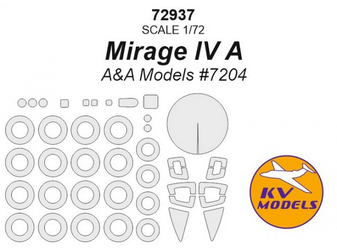 Mirage IV A (A&A Models #7204) + маски на диски и колеса