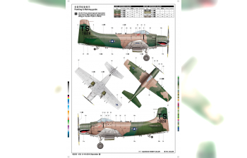 Сборная модель Самолет A-1H AD-6 Скайрейдер