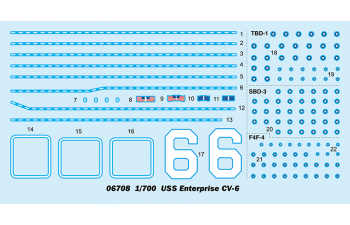 Сборная модель USS Enterprice CV-6