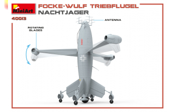 Сборная модель Самолет FOCKE WULF TRIEBFLUGEL NACHTJAGER