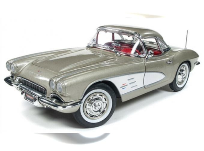 Chevrolet Corvette 1961 серый металлик с серебристым