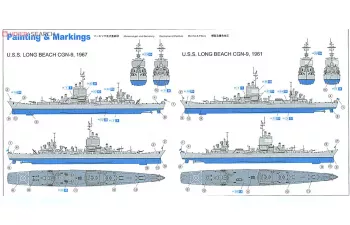 Сборная модель U.S.S. Long Beach CGN-9