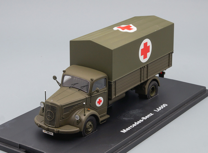 MERCEDES-BENZ L6600 Planen-LKW "Bundeswehr", military green