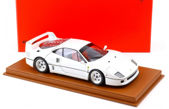 FERRARI F40 (1987) - Con Vetrina - With Showcase, White Met