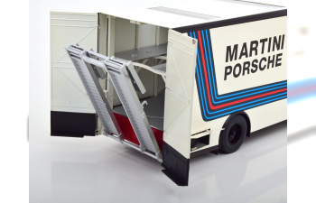 MERCEDES-BENZ O317 Truck Car Transporter Porsche Martini Racing (1968), white blue