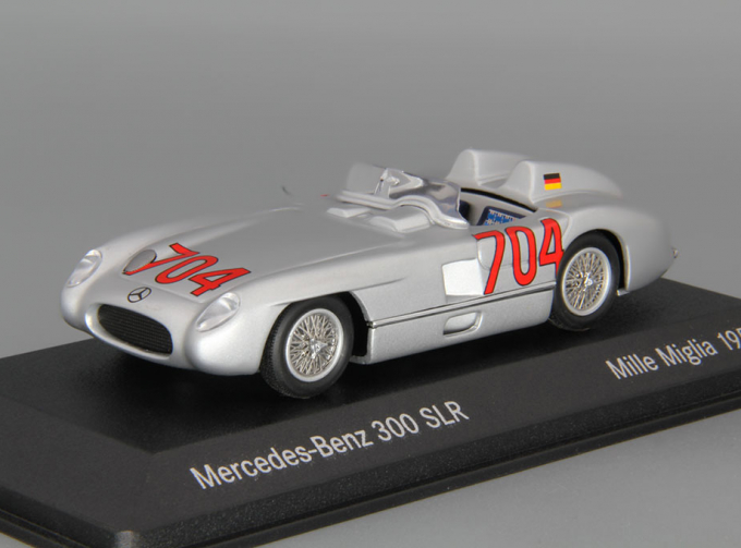 MERCEDES-BENZ 300 SLR #704 W198 II Herrmann / Eger (Mille Miglia 1955), silver