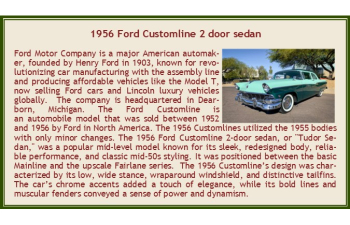 FORD Customline 2х дверный седан (1956),светло-зеленый-зеленый