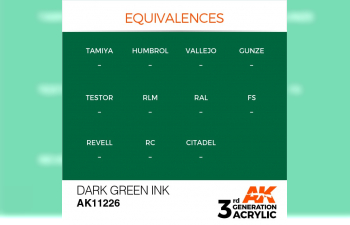 Краска акриловая 3rd Generation Dark Green INK 17ml