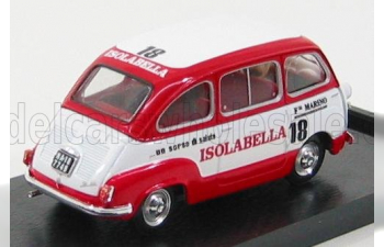 FIAT 600D MULTIPLA - AMARO 18 ISOLABELLA, WHITE RED