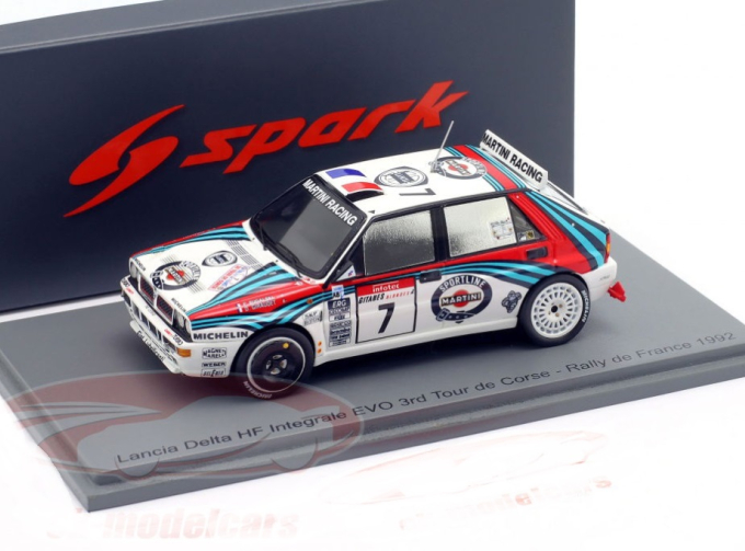 LANCIA Delta HF Integrale №7 3rd Rallye Tour de Corse Philippe Bugalski, Denis Giraudet (1992)