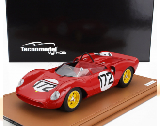 FERRARI 206sp Dino Spider Team Scuderia Ferrari Sefac №172 Winner Course De Cote Ollon Villars (1965) Ludovico Scarfiotti, Red