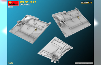 Сборная модель TANK M3 Stuart Military 1945