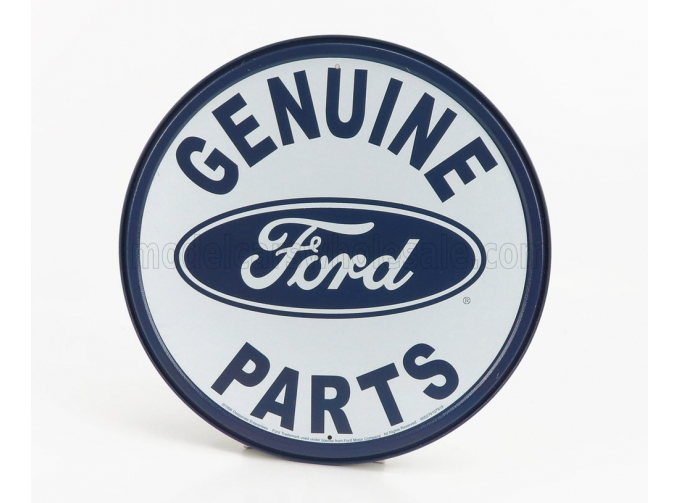 ACCESSORIES Metal Plate - Ford Genuine Parts, White Blue