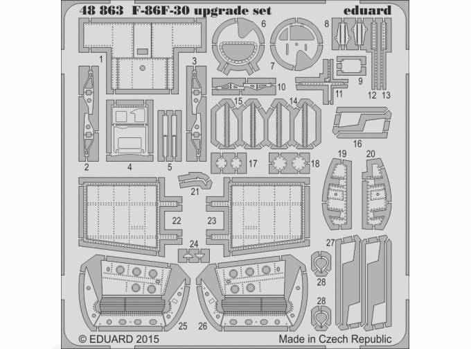 Фототравление для F-86F-30 upgrade set