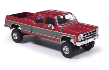 GMC Sierra K2500 Crew Cab Pick-Up (1977), red metallic / silver